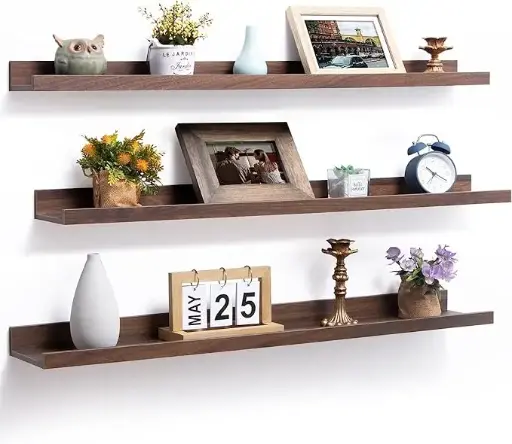 Sheesham 35 Inch Floating Shelves For Wall Set Of 3