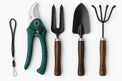 Combo 1-Pruning Shear Cutter and 3 pcs Mini Gardening Tool